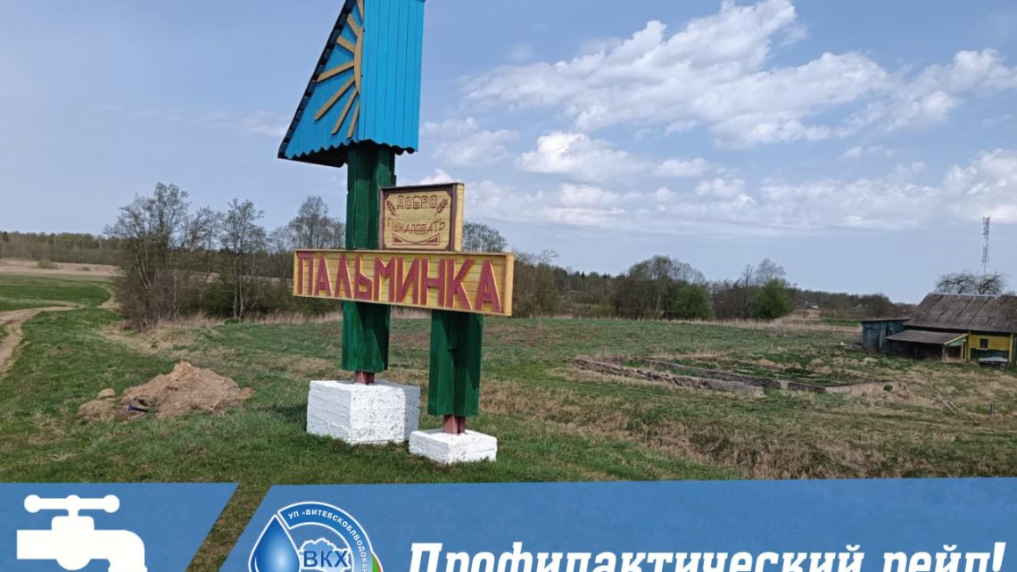 📌💦22.04.2025 отделом контроля и реализации УП «Витебскоблводоканал» совместно с контролёрами филиала «Витебскводоканал» осуществлялся рейд в агрогородке Пальминка Городокского района для проведения профилактической работы с населением.